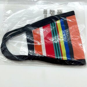 NWT Related Garments Striped Cotton Face Mask